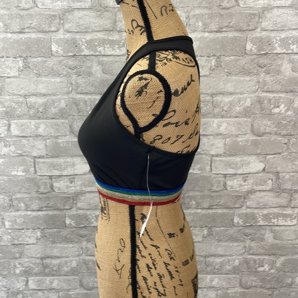 NY & Company High-Waisted Pocket Capri Legging Set - Rainbow-Stripe - Picture 4 of 16